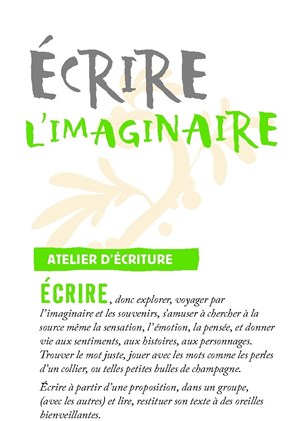 Affiche de Atelier d'écriture