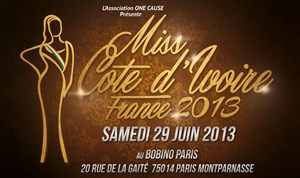 Affiche de Miss Côte d'Ivoire France