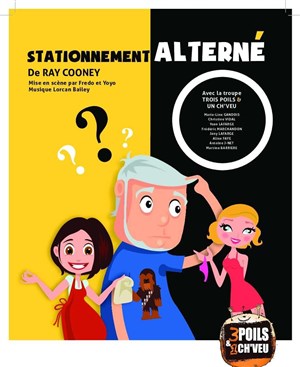 Affiche de stationnement alterné
