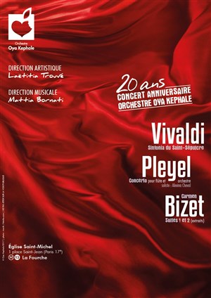 Affiche de Oya Kephale interprète Vivaldi, Pleyel et Bizet