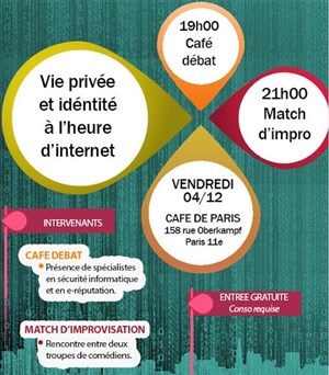 Affiche de Café débat / Match d'Improvisation