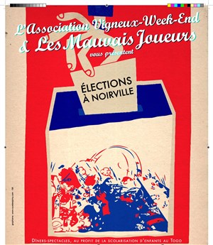 Affiche de Dîner-Spectacle : Elections à Noirville