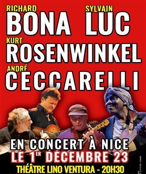 Affiche de Richard Bona / Sylvain Luc / Kurt Rosenwinkel / André Ceccarelli
