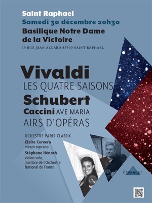 Affiche de Vivaldi, Schubert & Caccini | à Saint Raphaël