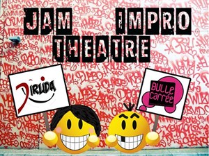 Affiche de Jam Impro Dirlida et Bulle Carrée