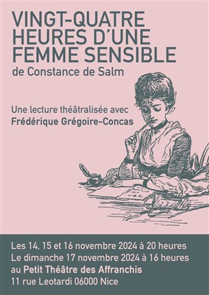 Affiche de Vingt-quatre heures d'une femme sensible - de Constance de Salm