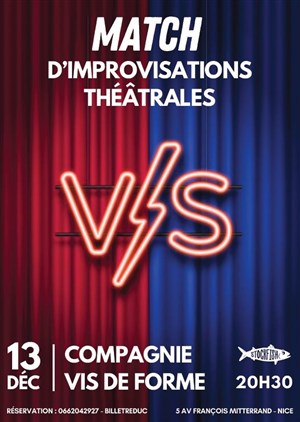 Affiche de Match d'improvisations théâtrales