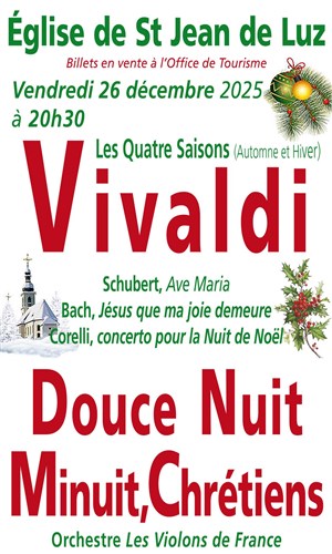 Affiche de Vivaldi, Les Quatre Saisons | Concert de Noël au Pays Basque