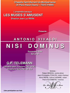 Affiche de Ensemble baroque Les Muses s'aMusent