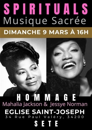 Affiche de Hommage à Jessye Norman et à Mahalia Jackson : Spirituals et Musique Sacrée