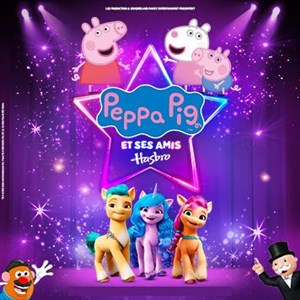 Affiche de Peppa Pig, George, Suzy et leurs amis sur scène