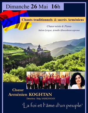 Affiche de Chants traditionnels & sacrés Arméniens