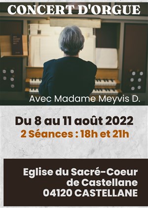 Affiche de Concerts d'orgue