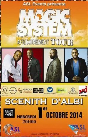 Affiche de Magic System | Africainement Tour