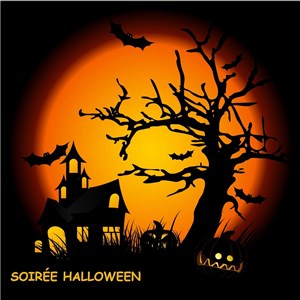 Affiche de Halloween Party à La Maison du tennispart