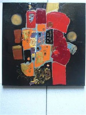 Affiche de Exposition de Peinture abstraite d'un enfant du pays Niçois