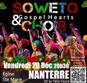 Affiche de Soweto Choir à Nanterre : Un Voyage Musical Unique d'Afrique du Sud !