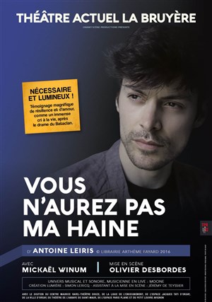 Affiche de Vous n'aurez pas ma haine