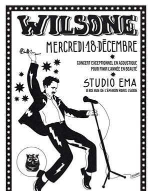 Affiche de Concert acoustique Wilsone