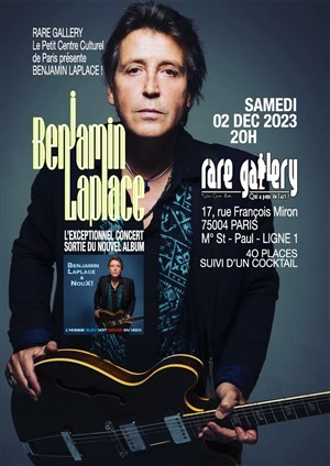 Affiche de Benjamin Laplace en concert intimiste et électrique !