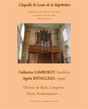Affiche de Hautbois, orgue et épinette à la Salpetrière