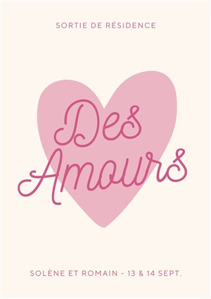 Affiche de Des amours