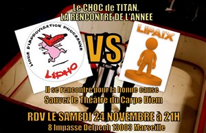 Affiche de Match d'Impro : Lipho contre Lipaix
