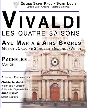 Affiche de Vivaldi: Quatre Saisons / Ave Maria et Airs Sacrés