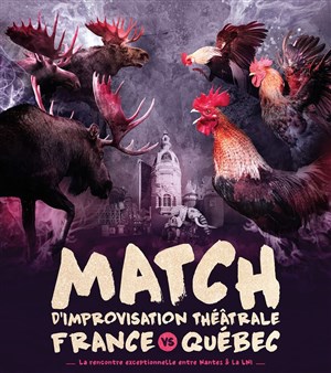 Affiche de Match d'improvisation théâtrale Nantes-LNI Quebec