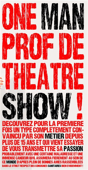 Affiche de Régis Rodriguez dans One man prof de theatre show