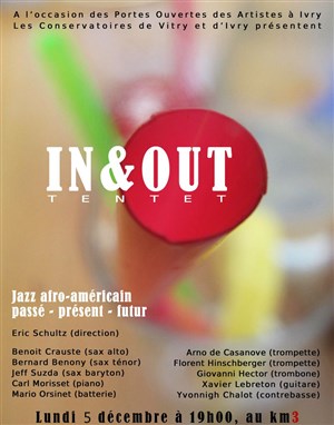 Affiche de Concert du tentet de jazz in&out