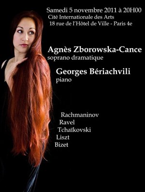 Affiche de Concert chant lyrique et piano
