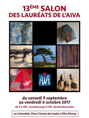 Affiche de 13ème Salon des lauréats de l'AIVA : Association des Artistes Indépendants de Ville-d'Avray
