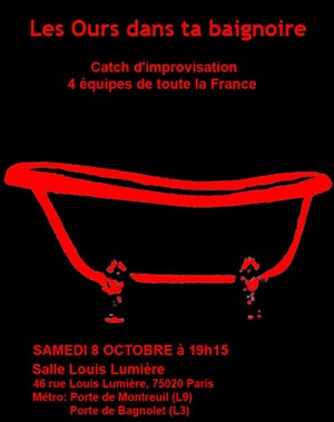 Affiche de Tournoi de catch d'improvisation