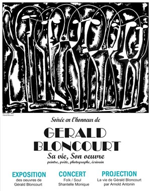 Affiche de Soirée en l'honneur de Gérald Bloncourt