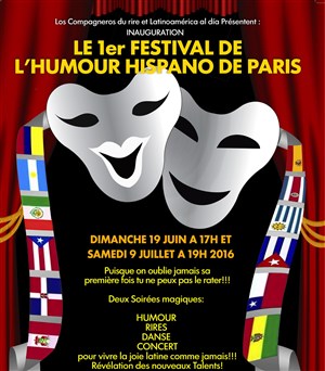 Affiche de 1er festival de l'humour latino et hispano de paris