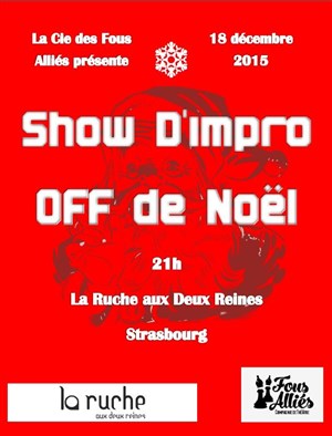 Affiche de Spectacle d'impro du OFF de Noël