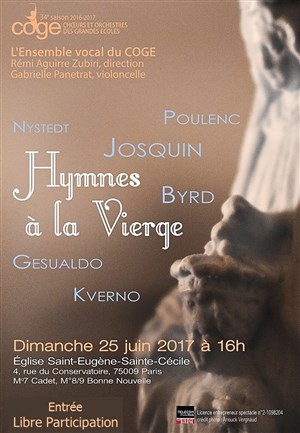 Affiche de Ensemble Vocal du COGE (Choeur et Orchestre des Grandes Ecoles)