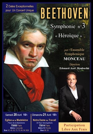 Affiche de Beethoven : Symphonie n°3 Héroïque
