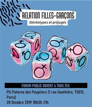 Affiche de Théâtre forum égalité filles / garçons
