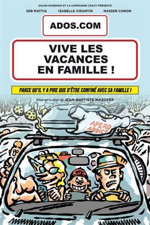 Affiche de Ados.com : vive les vacances en famille !