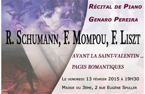 Affiche de Récital de piano par Genaro Pereira