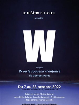 Affiche de W d'après W ou le souvenir d'enfance