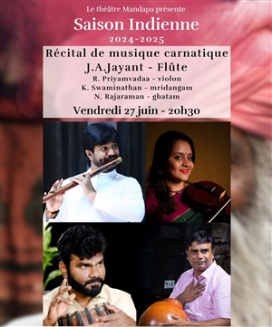 Affiche de Inde du Sud : Récital de musique carnatique