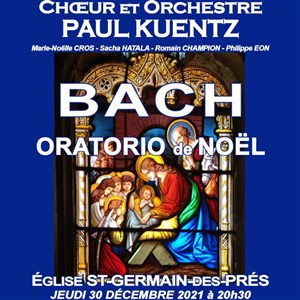 Affiche de Bach Oratorio de Noël | choeur et orchestre de Paul Kuentz