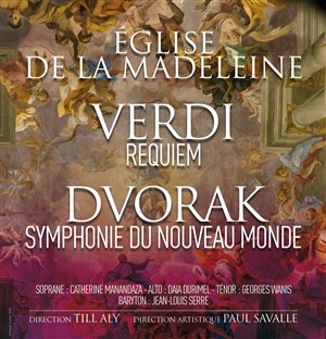 Affiche de Requiem de Verdi, Symphonie du Nouveau Monde DE Dvorak