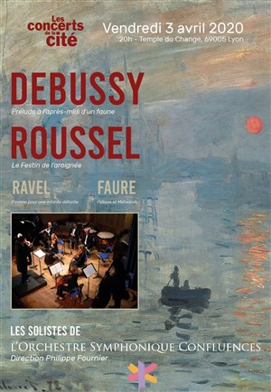 Affiche de Une " Impression Symphonique " : Autour de Debussy, Fauré, Ravel et Roussel