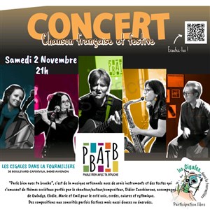 Affiche de PBATB en concert