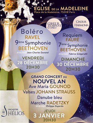 Affiche de Requiem de Fauré / 7ème de Beethoven