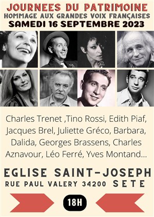 Affiche de Grandes Voix Françaises | Journées du Patrimoine
